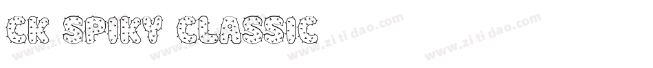 CK Spiky Classic字体转换